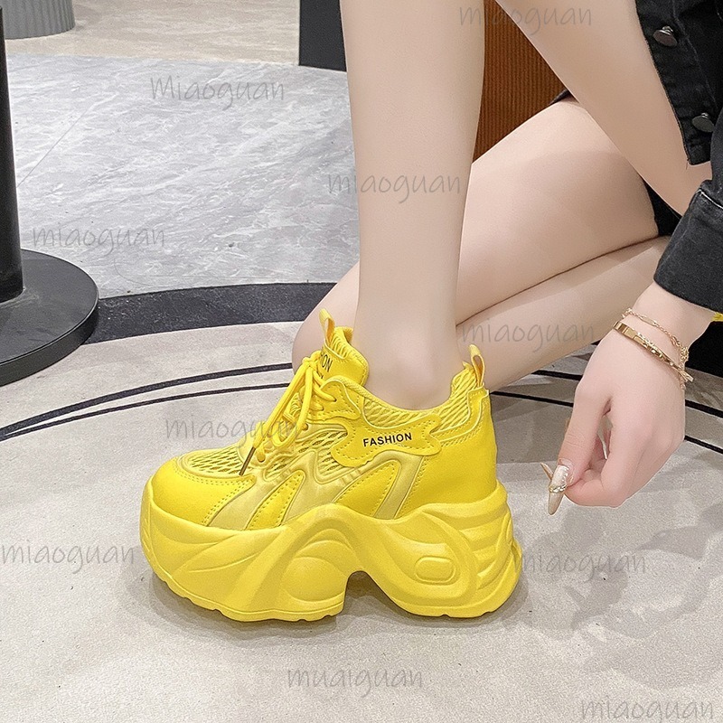 Wedge Espadrille Women - 여성용 메쉬 통기성 청키 플랫폼 스니커즈