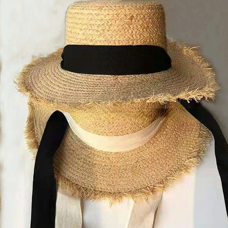 일본 귀여운 라피아 짠 태양 모자 여성 여름 대형 재즈 - Hat Floppy Wide 리뷰 및 가격