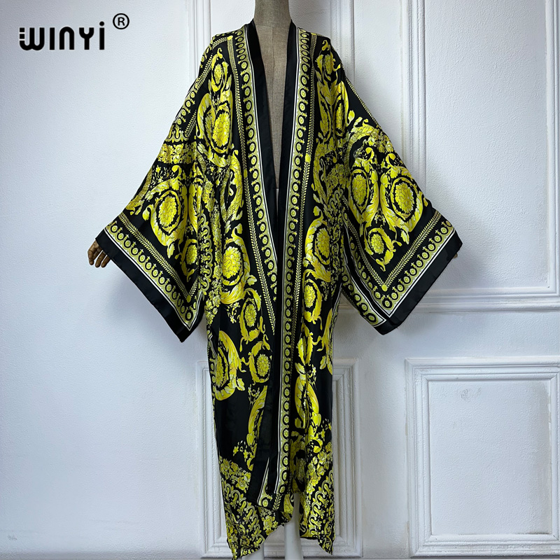 WINYI 아프리카 보호 프린트 기모노 아프리카 드레스 - Cover Up Kaftan 리뷰 및 가격