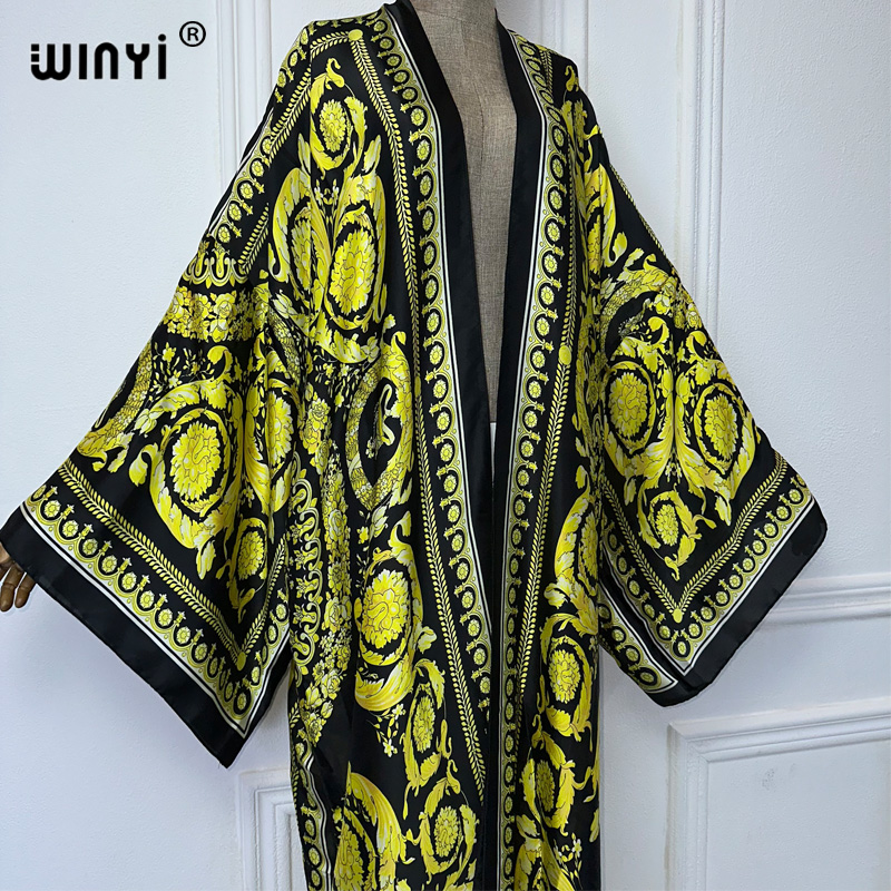 WINYI 아프리카 보호 프린트 기모노 아프리카 드레스 - Cover Up Kaftan 리뷰 및 가격