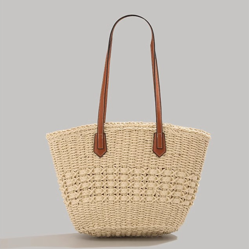 여름 여행용 특대형 접이식 밀짚 토트백, 방수 비치백, - Tote Bag Beach 리뷰 및 가격