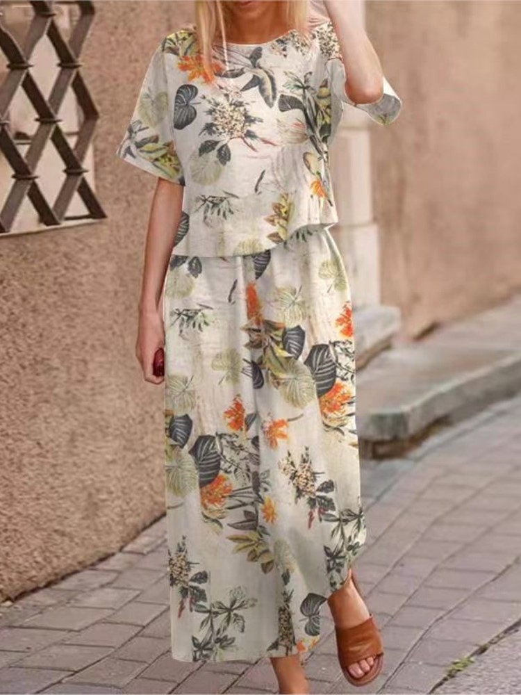2025 봄 여름 뉴 플러스 사이즈 2 피스 세트 여성 - Linen Pant Wide 리뷰 및 가격