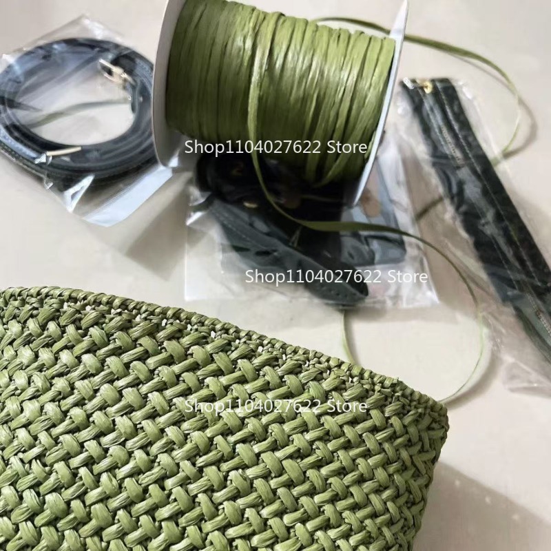 120g/롤 무광 라피아 그래스 크로셰 가방 모조 면사 - Crochet Bag Raffia 리뷰 및 가격