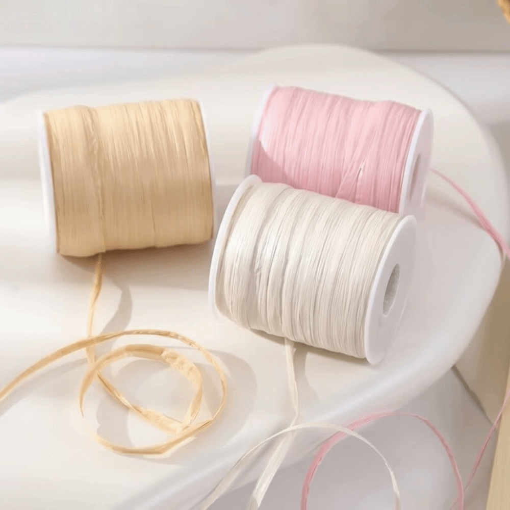 고품질 프리미엄 품질 120M 롤당 라피아 실 친환경  - Crochet Bag Raffia 리뷰 및 가격
