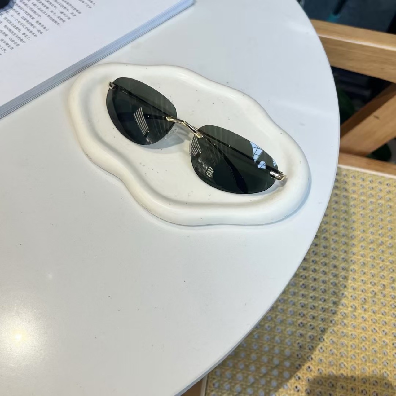UV400 무테 쉐이드, 고양이 눈 미니멀리스트 선글라 - Sunglasses Cat Eye 리뷰 및 가격