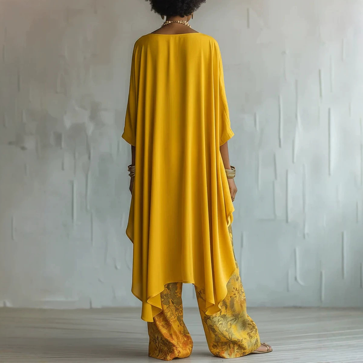 여성용 2피스 린넨 의상 세트, 루즈한 비대칭 3/4  - Linen Pant Wide 리뷰 및 가격